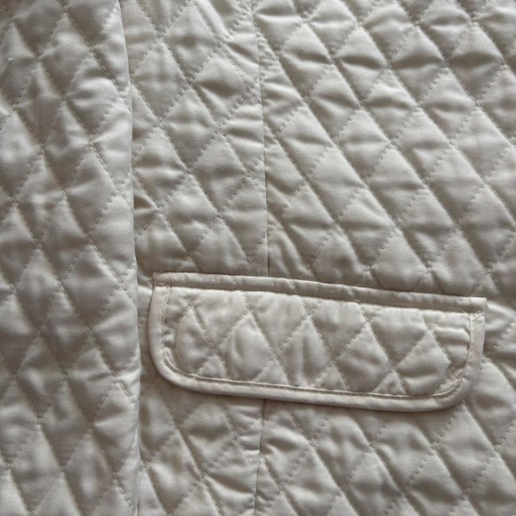 Cream quilted zip up jacket #quiltedjacket - Picture 4 of 4